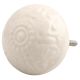 Cream Ceramic Floral Cabinet Knob Online