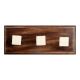Cream Square Metal Wooden Hooks