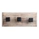 Black Popular Square Metal Wooden Hooks