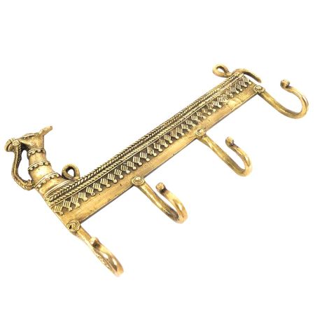 Handcasted 4 Brass Camel Head 4 Wall Hooks