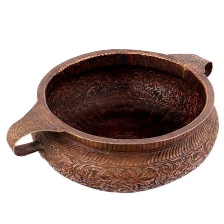 Copper Urli Pot Embossed 14.96 inches