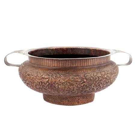 Copper Urli Pot Embossed 14.96 inches