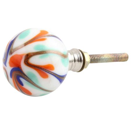 Round Mixed Glass Dresser Knob Online