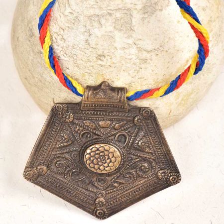 Bronze Pendant Pentagon Shape