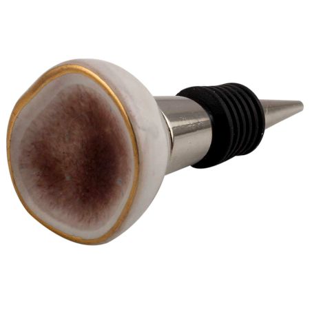 Brown Soil Ceramic Wine Stopper