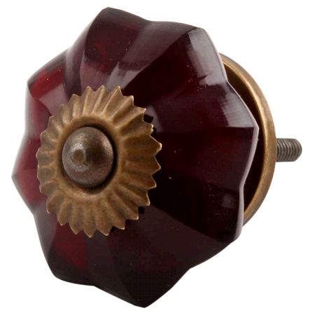 Red Melon Glass Cabinet Knob Online