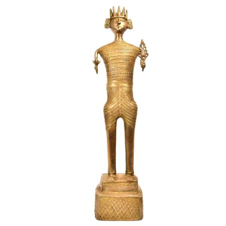 Brass Handmade Tribal Man Figurine