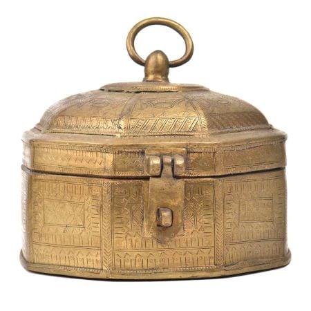 Bronze Round Storage Box