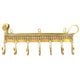 Brass Tribal Animal Wall 7 Hooks Hangers