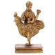 Brass Male Figurine Seated on a Cock or Rooster