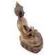 Brass Amoghsiddhi Sitting Buddha Statue 14.5 inches