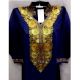 Navy Blue Summer Kashmiri Embroidered Long Kurti