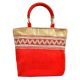 Red Gold Velvet Hand Bag