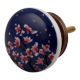 Pink Flower Ceramic Flat Dresser Knob Online