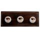 Lady Ceramic Flat Wooden Hooks