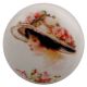 Beautiful Lady Flat Ceramic Wine Stopper