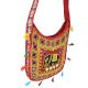 Red Embroidered Elephant Sling Bag