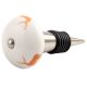 Orange Standing Rein Deer Pattern Ceramic Wine Stopper
