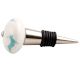 Sea Green Runing Rein Deer Pattern Ceramic Wine Stopper
