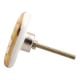 Golden Leaf Flower Square Ceramic Drawer Knob Online