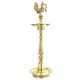 Brass Peacock Oil Lamp