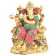 Brass Ganesha with Flute in His Hand