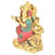 Brass Ganesha with Flute in His Hand