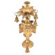 Lord Ganesha Face Mask Stand with Oil Lamp and Bell