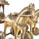Brass Decorative Chariot Driven by Two Horses