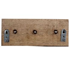 Bird Metal Dresser Wooden Hooks