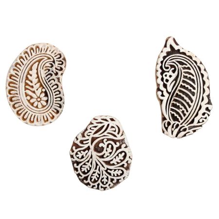 Set of 3 Piece New Mix Wooden Printing Block