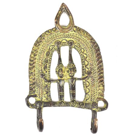 Brass 2 Hooksed Tribal Hooks