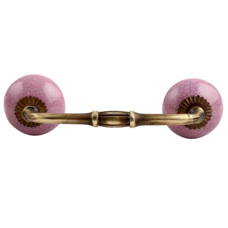 Light Purple Crackle Ceramic  Bridge Handle