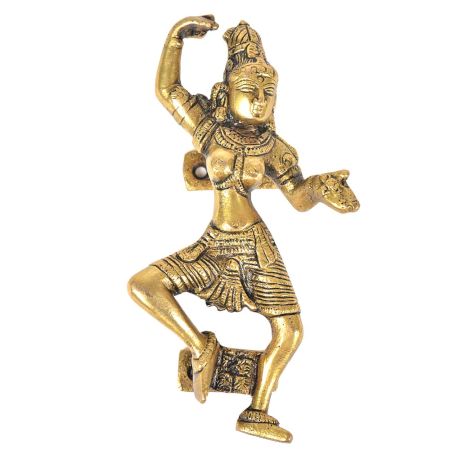 Brass Indian Dancing Lady Door Handle