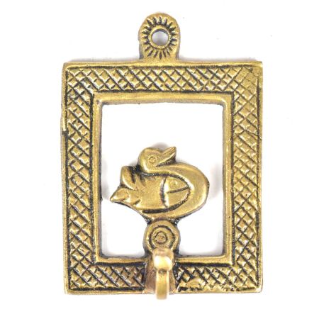 Brass Duck Framed Single Wall Hook