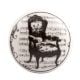Black Chair Flat Ceramic Drawer Knob