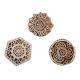 Set of 3 Piece New Mix Wooden Printing Block