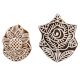 Set of 2 Piece New Mix Wooden Printing Block