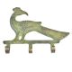 Brass 3 Hooksed Peacock Hooks