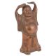 Bronze Standing Laughing Buddha with Arms Raised