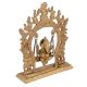 Brass Ganesha Sitting On A Swing With Beautiful Prabhavali