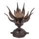 Bronze Lotus Oil Lamp