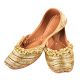Hand Crafted Gold Ghungroo Leather Punjabi Juttis