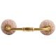 Pink Floral Crackle Ceramic Bridge Handles