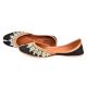 Black Handmade Juttis With Gota Patti