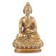 Brass Buddha Sitting With  Medicine Bowl