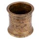 Bronze Panchamrita Cup With Floral And Diamond Engraving