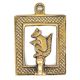 Brass Squirrel Framed Single Wall Hook
