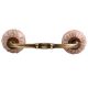 Peach Crackle Wheel Dresser Ceramic Bridge Handle