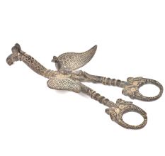 Brass Pheonix With Bird And Peacocks Candle Snuffer